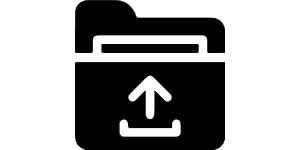 Full interior formatting upload icon